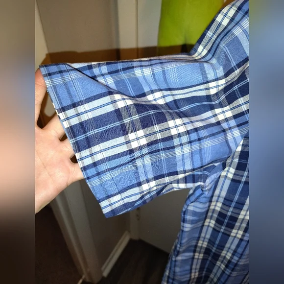 Men's Short Sleeve Plaid Shirt.. George.. Large 42-44 - Picture 3 of 5